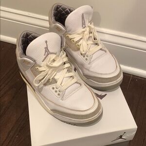 Air Jordan White and Gray Sneakers